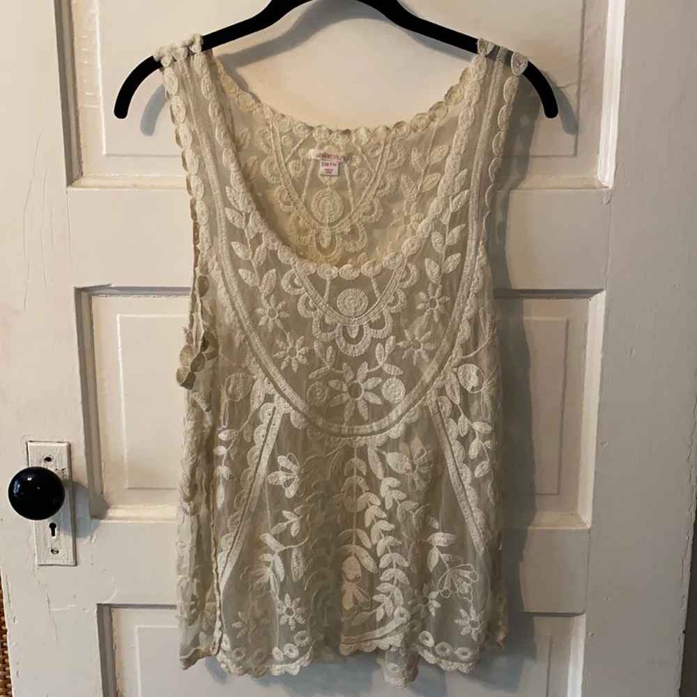Lace tank top